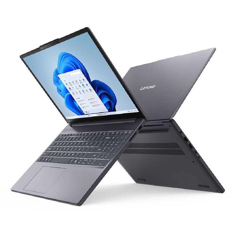 Laptop Lenovo IdeaPad Slim 3 i5 16GB SSD 512GB 15.3 gris lateral