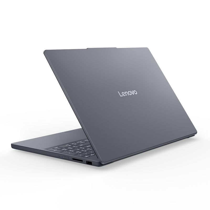 Laptop Lenovo IdeaPad Slim 3 Intel Core i5 8GB RAM SSD 512GB vista dorsal oblicua