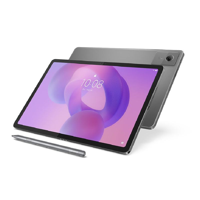 Tablet Lenovo Idea Tab 5G 11 8GB 128GB lápiz teclado gris frontal oblicuo