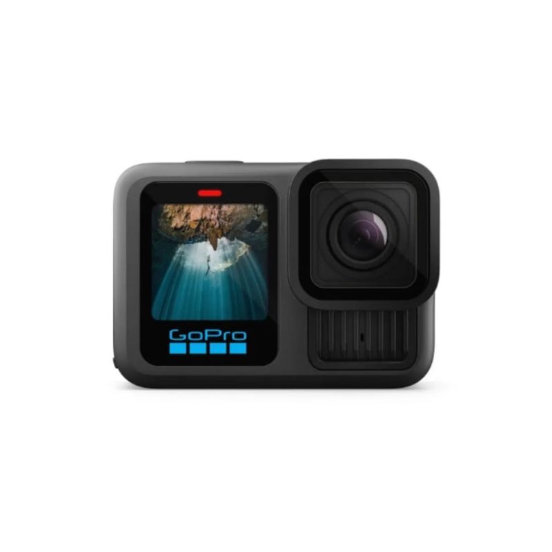 Cámara de acción GoPro Hero 13 Black sumergible hasta 10 metros color negro vista frontal