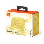 Parlante Bluetooth JBL Go 5 resistente al agua IP68 amarillo vista empaque