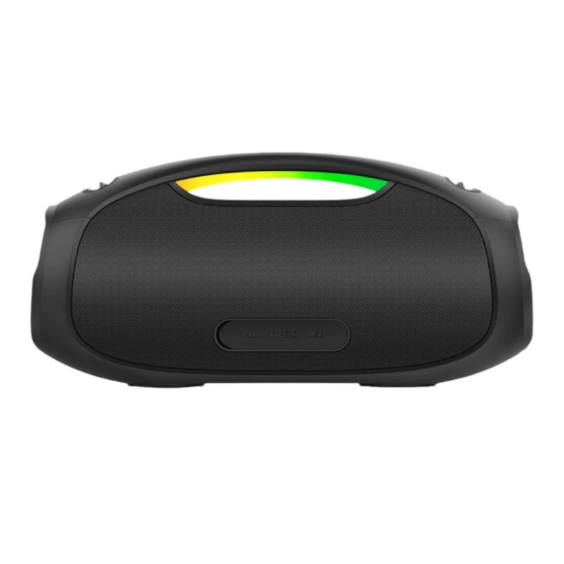 Parlante bluetooth Aiwa Boombox AWS244BT hasta 8 horas de reproducción negro vista dorsal