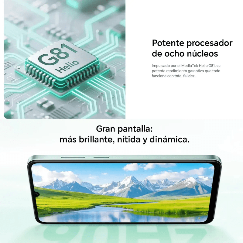 Celular Honor X5c Plus 256GB 4GB RAM cámara 50MP negro 4G  CALIDAD PANTALLA