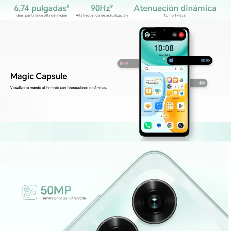 Celular Honor X5c Plus 256GB 4GB RAM cámara 50MP negro 4G beneficio