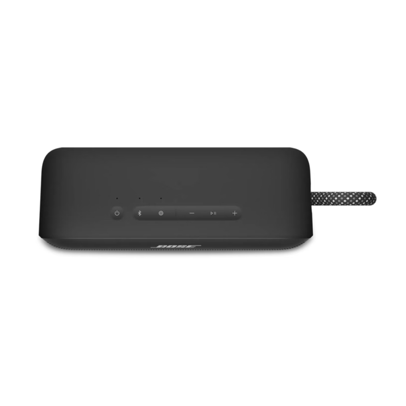 Parlante bluetooth Bose SoundLink Plus 15W IP67 color negro vista dorsal
