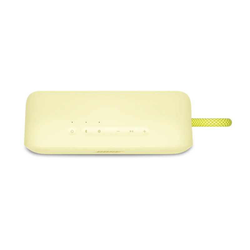Parlante bluetooth Bose SoundLink Plus IP67 hasta 20 horas de reproducción citrus yellow vista dorsal