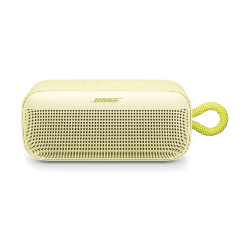 Parlante bluetooth Bose SoundLink Plus IP67 hasta 20 horas de reproducción citrus yellow vista frontal