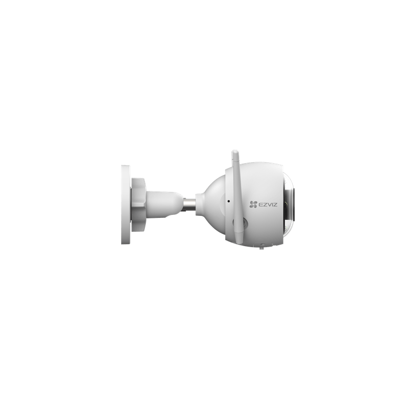 Cámara EZVIZ H3 exterior 2K Wi-Fi infrarrojo blanca lateral