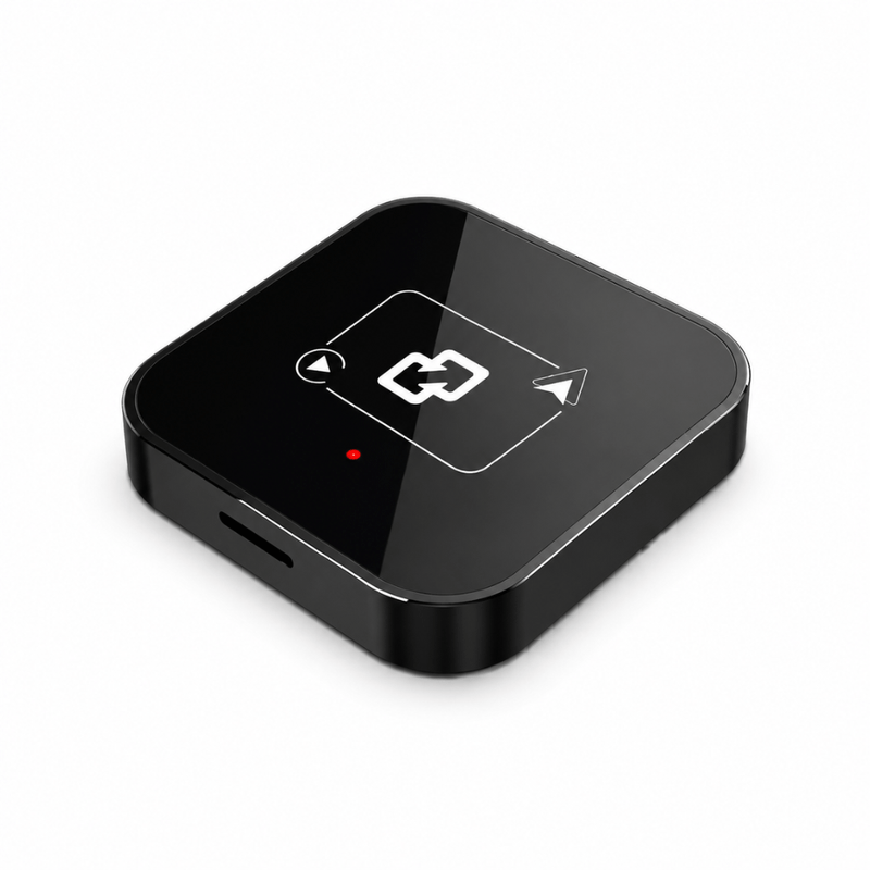 Adaptador inalámbrico Wooboobox YL2 CarbitLink negro vista frontal