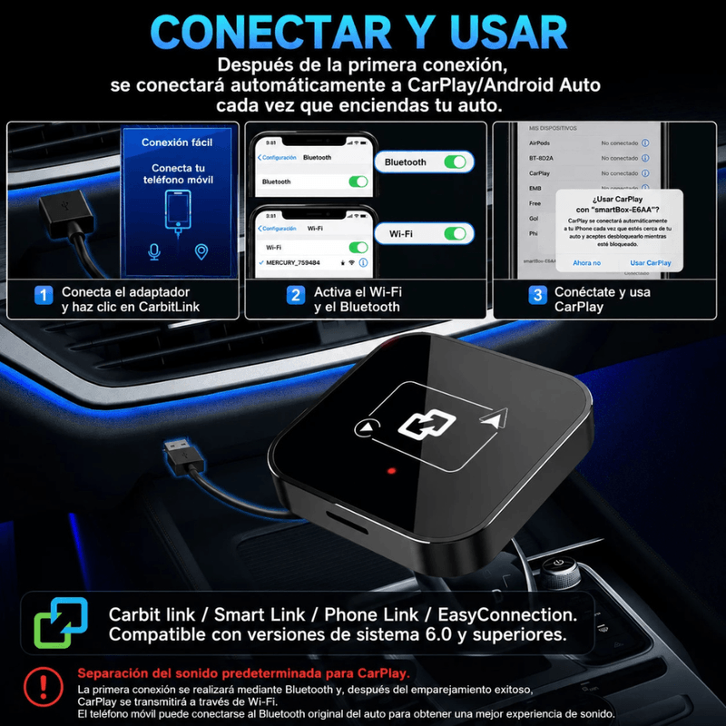 Adaptador inalámbrico Wooboobox YL2 WiFi 2.4G 5G negro