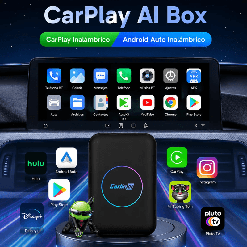 AI Box Carlinkit Lite S 2GB/32GB apps Android negro vista de uso