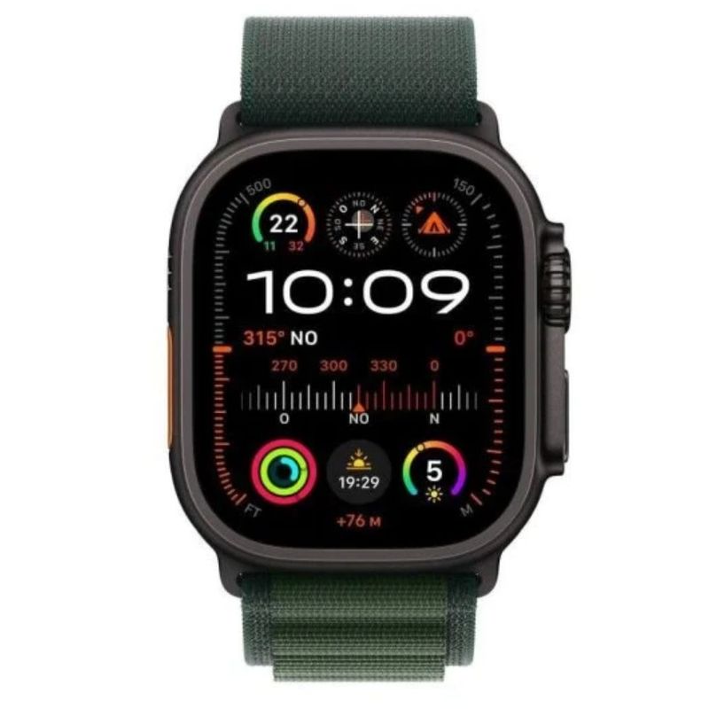 Correa OEM Alpine Loop Apple Watch compatible 44/45/46/49 mm verde oscuro