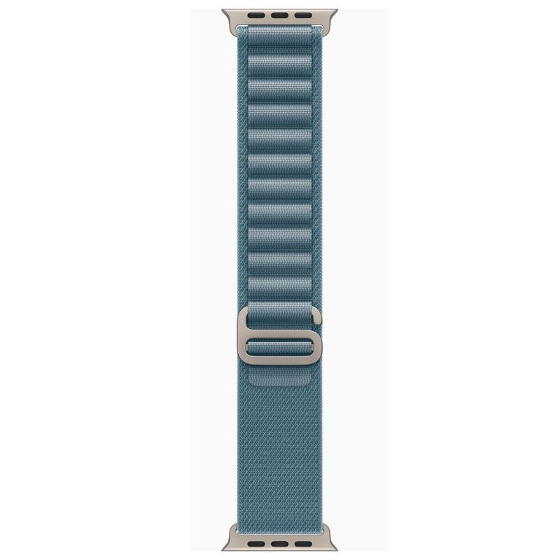 Correa Apple Watch azul claro conectores titanio