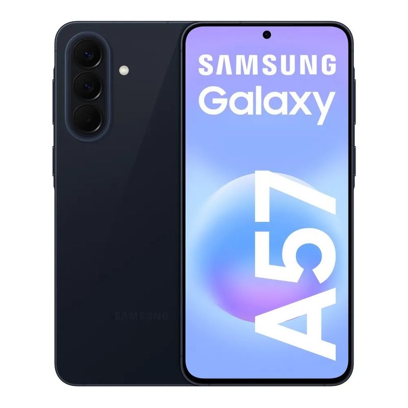 Celular Samsung A57 5G 256GB 8GB RAM cámara 50MP dark blue frontal