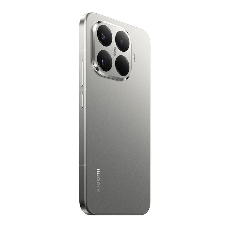 Celular Xiaomi 15T Pro 512GB 12GB RAM cámara 50MP gris 5G dorsal oblicuo