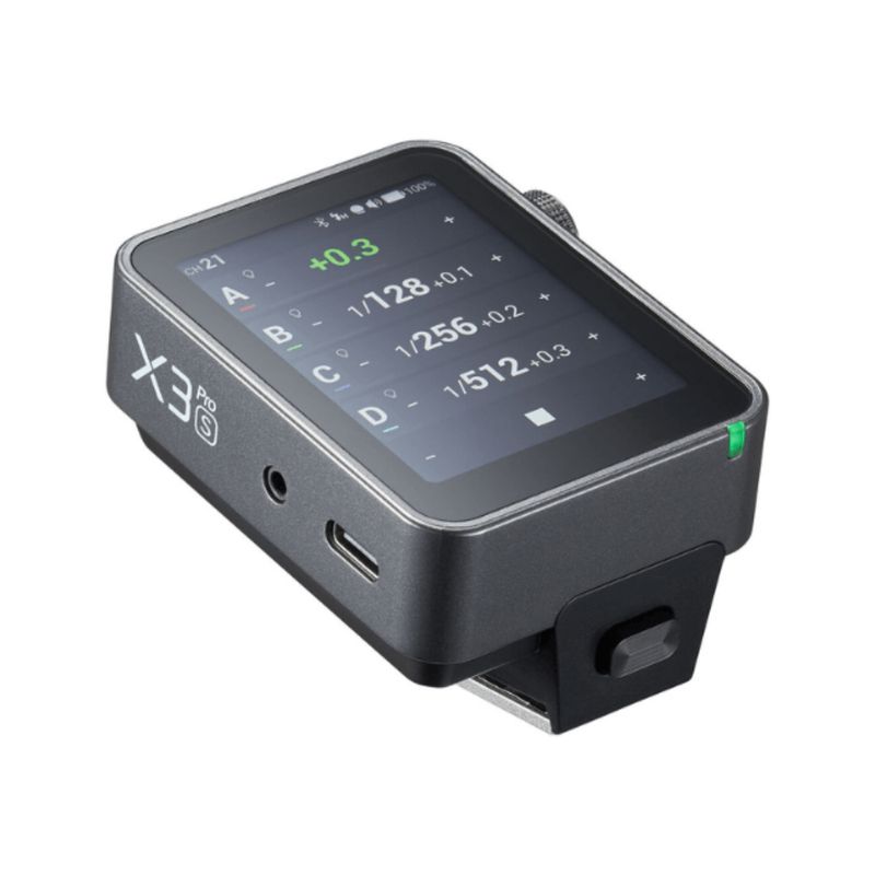 Disparador de flash inalámbrico Godox X3Pro S para Sony negro vista frontal oblicua