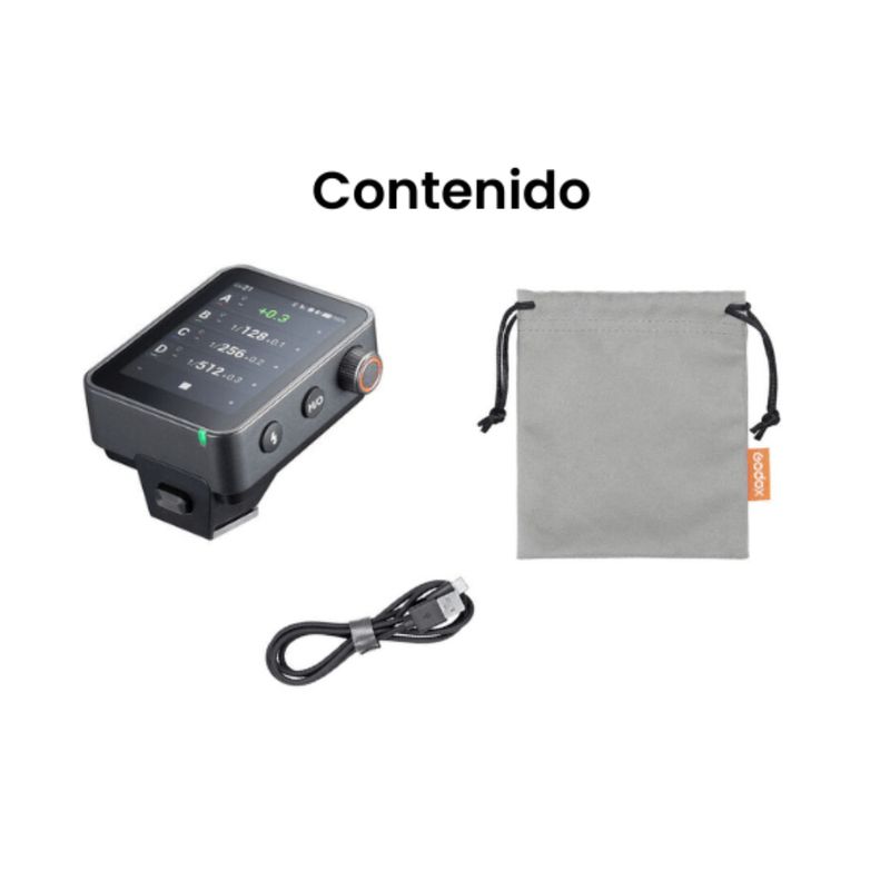 Disparador de flash inalámbrico Godox X3Pro S para Sony negro contenido de caja