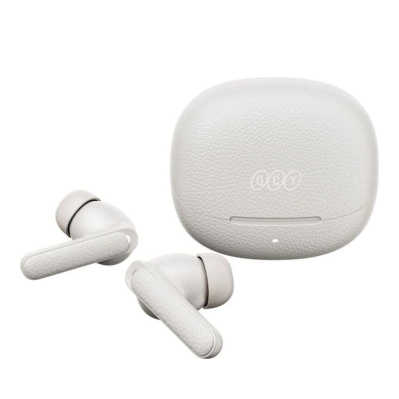Audífonos QCY Buds ANC blancos con estuche