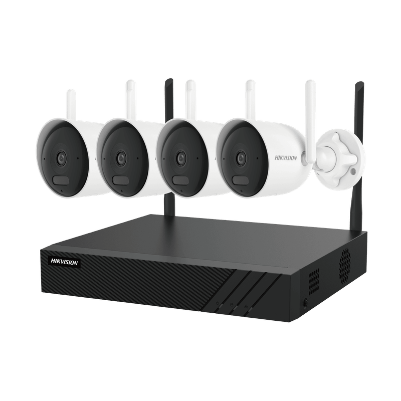 Kit Hikvision NK844WBH blanco vista frontal