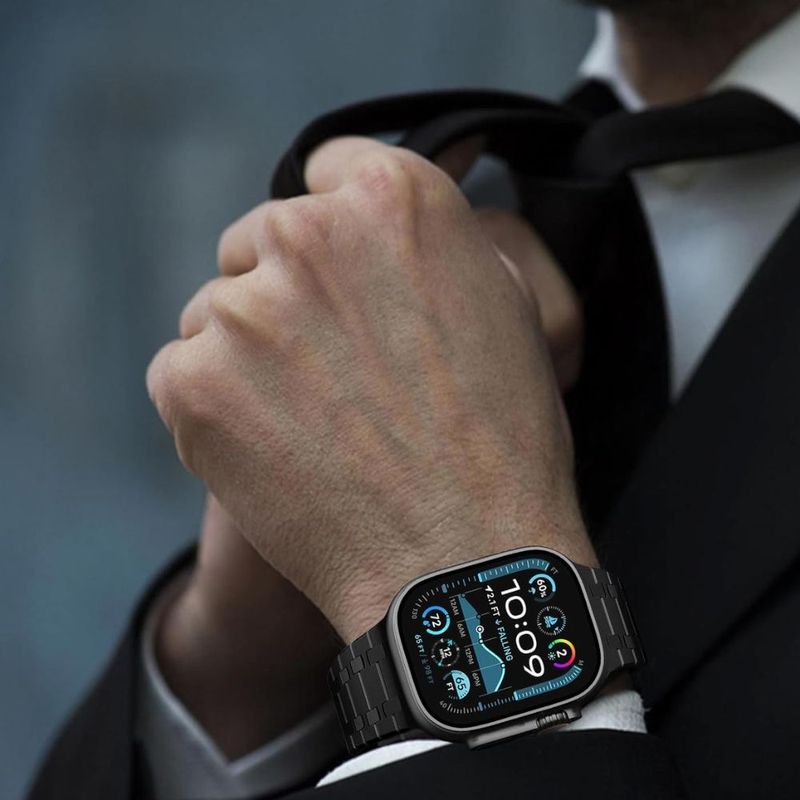 Correa URVOI Cuadros negra Apple Watch Ultra