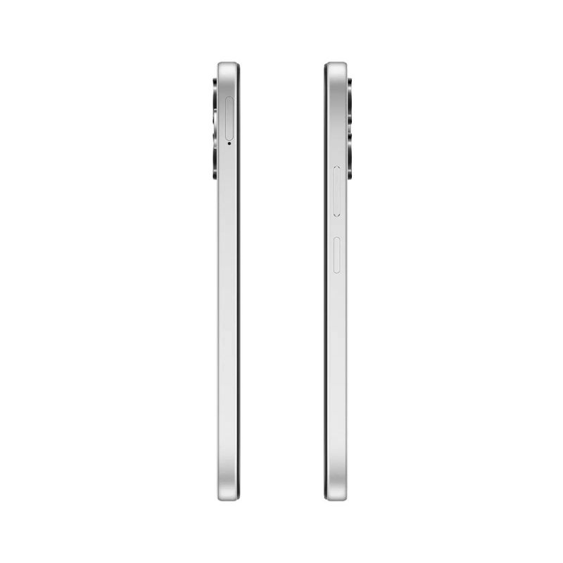 Celular OPPO A6c 5G 128GB 8+8GB RAM cámara IA 50MP blanco lateral