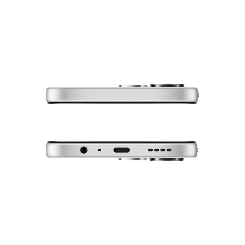 Celular OPPO A6c 5G 128GB 8+8GB RAM cámara IA 50MP blanco lateral