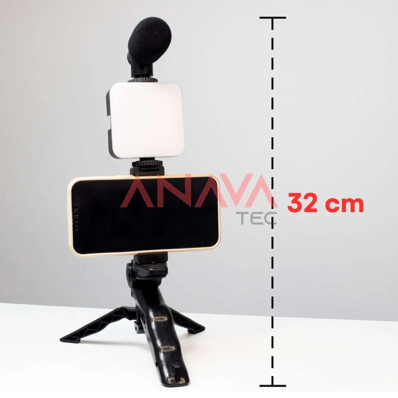 Kit de grabación KREED AY-49 negro altura de soporte 32 cm