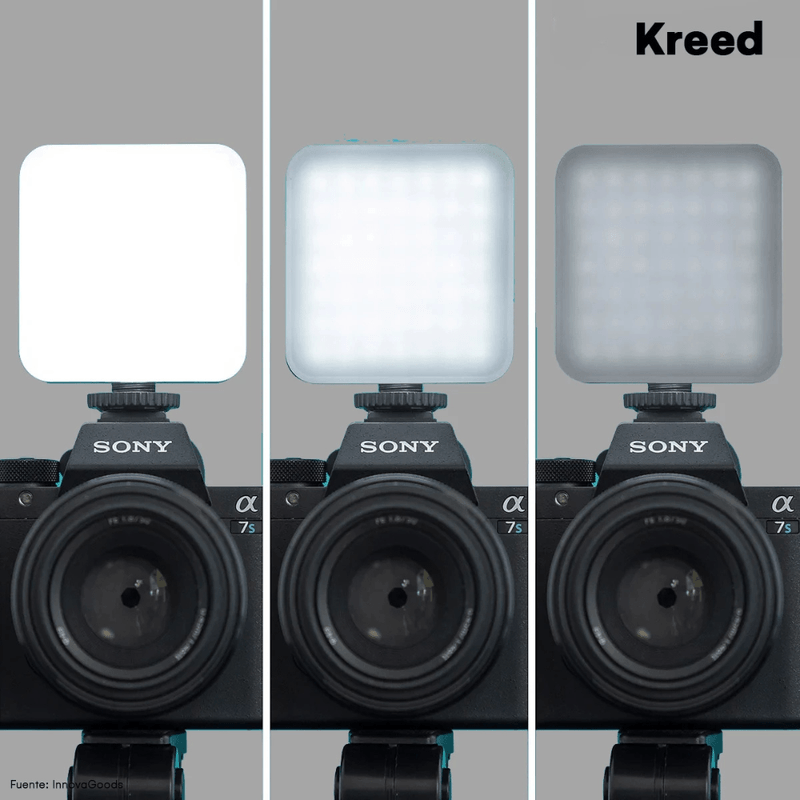 Kit de grabación KREED AY-49 negro tonos de luz LED