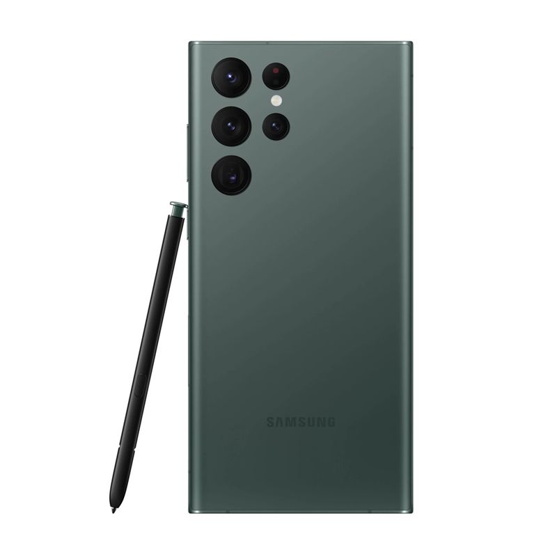 Celular Samsung S22 Ultra 512GB 12GB cámara 108MP verde dorsal