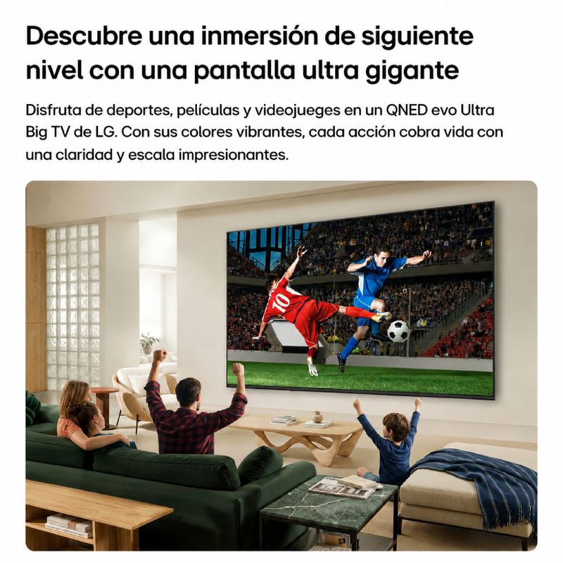 Smart TV LG 85 pulgadas 4K MiniLED webOS 2026 especificaciones