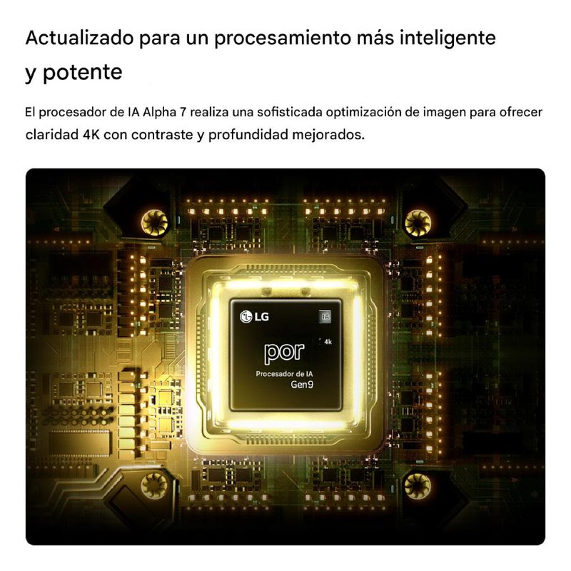 Smart TV LG 65 pulgadas 4K Nano UHD webOS vista dimensiones