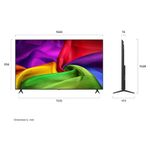 Smart TV LG 75 pulgadas 4K Nano UHD 2026 vista frontal dimensiones