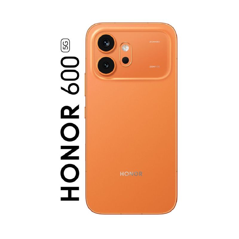 Celular Honor 600 512GB 8GB RAM cámara 200MP naranja FHD dorsal