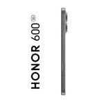 Celular Honor 600 512GB negro + Smartwatch Honor Choice 2i frontal lateral