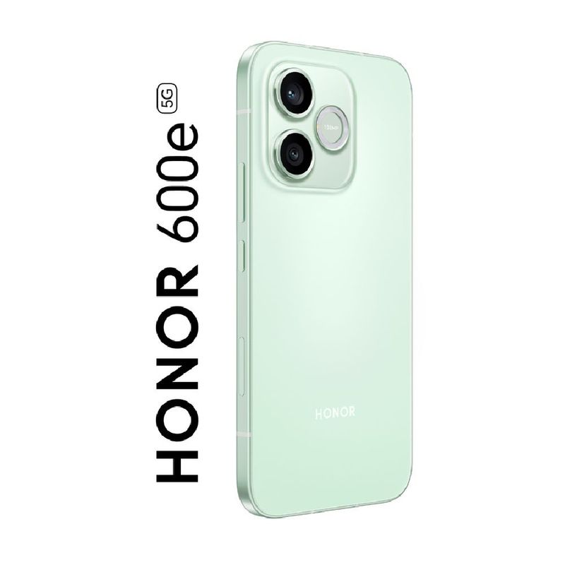 Celular Honor 600E 512GB verde, batería 6520 mAh e IP66 diagonal