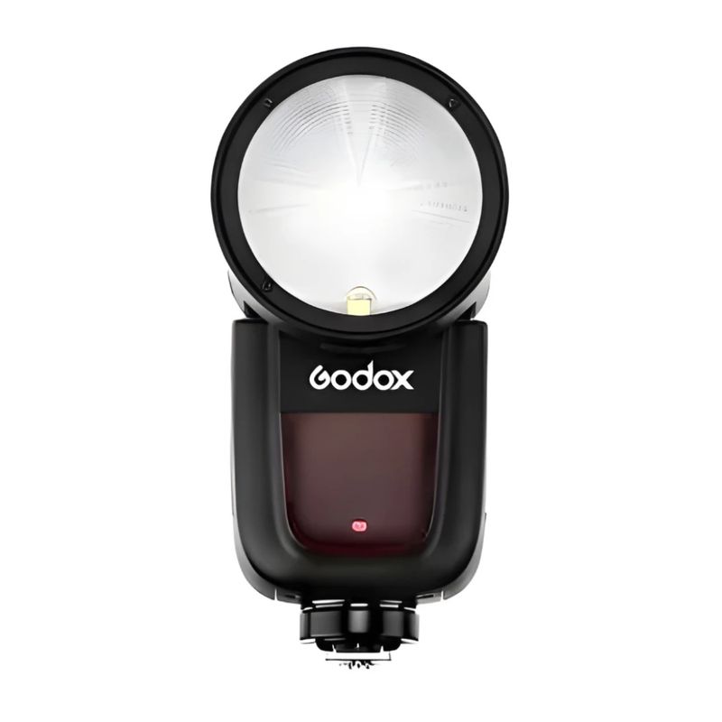 Flash Godox V1 para Sony con cabezal redondo vista frontal