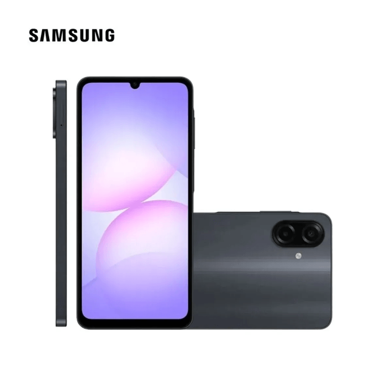 Celular Samsung Galaxy A07 128GB negro, cámara 50MP HD+ frontal características