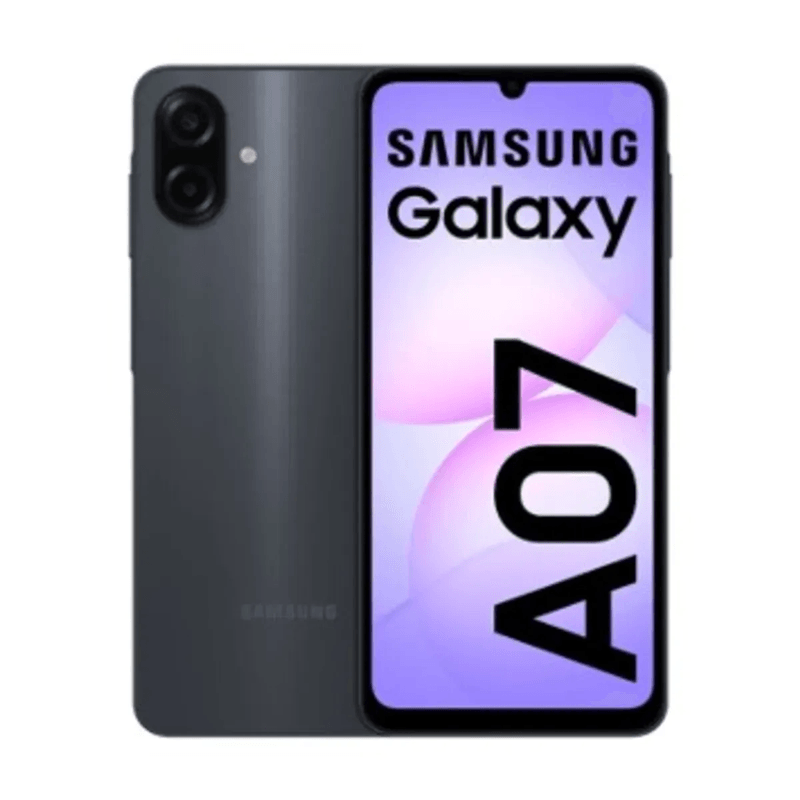 Celular Samsung Galaxy A07 64GB negro, cámara 50MP HD+ frontal