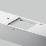Encimera de inducción Electrolux IE4TW 60cm 4 hornillas frontal espacio