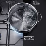 Encimera de inducción Electrolux IE4TW 60cm 4 hornillas frontal potencia