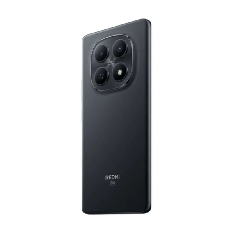 Celular Xiaomi Redmi Note 15 5G 256GB negro, AMOLED y 108MP dorsal oblicuo