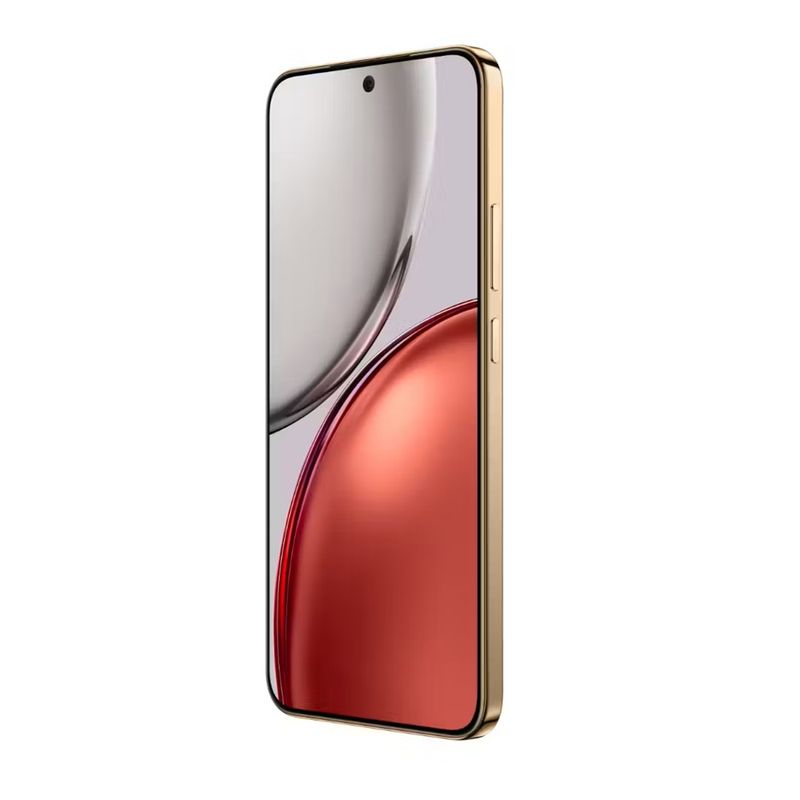 Celular Honor Magic 8 Lite 256GB rojo, 108MP y 8300mAh 5G FRONTAL OBLICUO