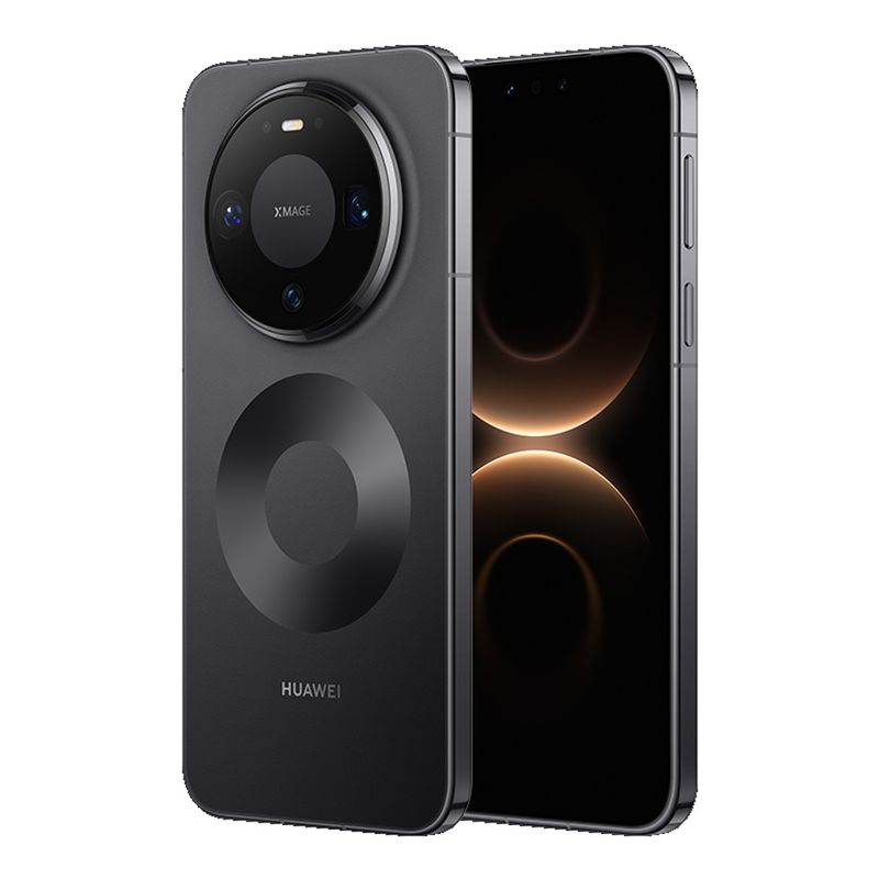 Celular Huawei Mate 80 Pro 512GB negro, cámara 50MP OLED frontal oblicuo