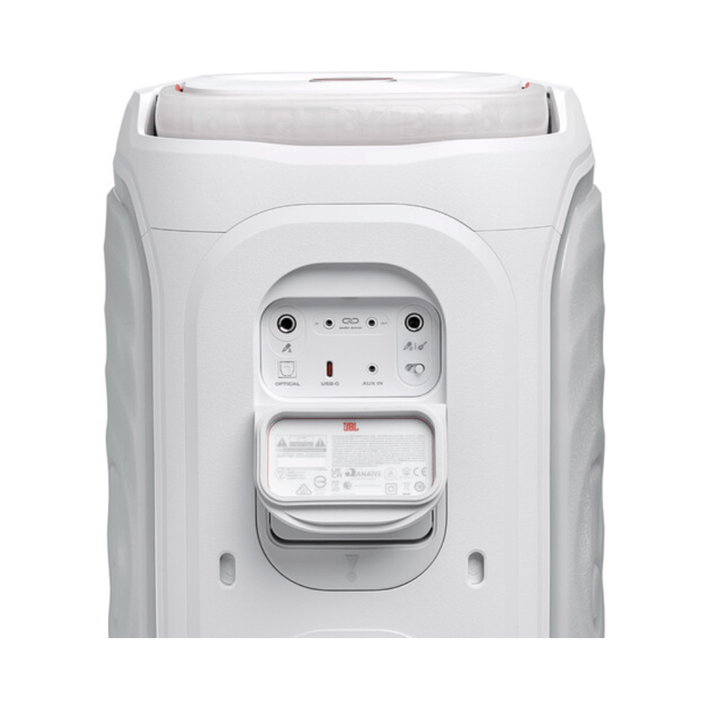 Parlante JBL PartyBox 130 blanco entrada auxiliar