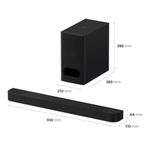 Barra de sonido Sony BRAVIA Theatre Bar 6 HT-B600 negro contenido de caja