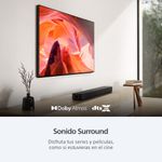 Barra de sonido Sony HT-S2000 negro instalada en sala