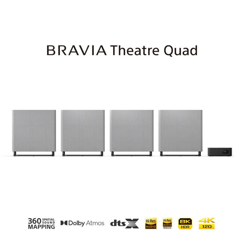 Sistema Home Theatre Sony BRAVIA Theatre Quad HT-A9M2 gris vista frontal