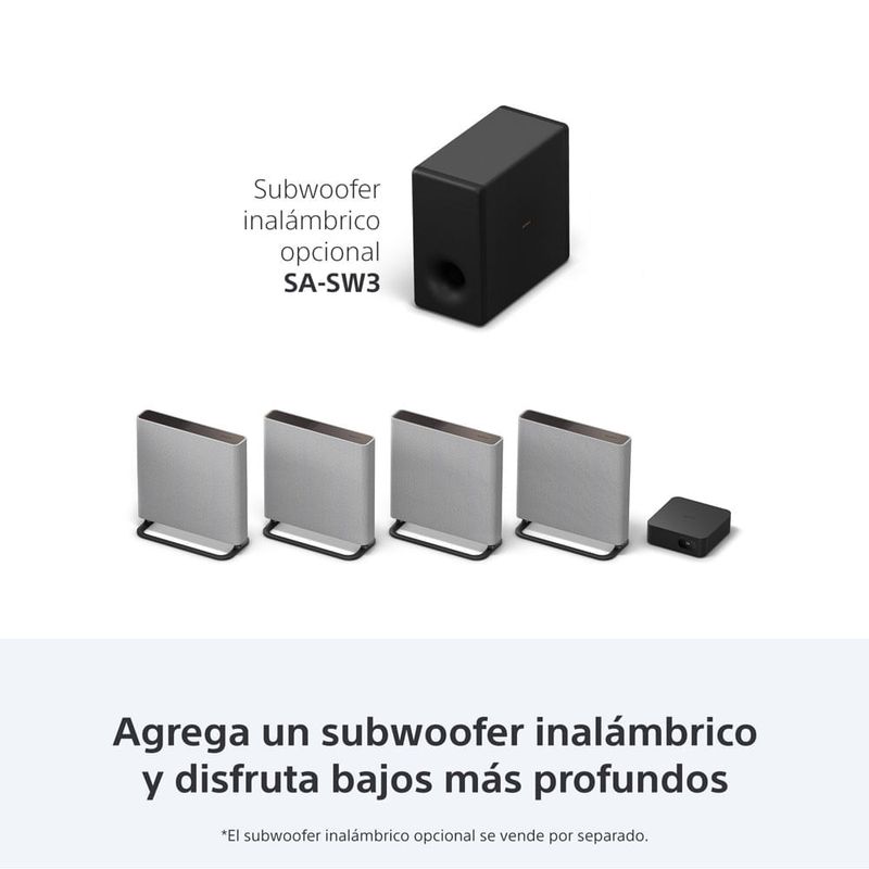 Sistema Home Theatre Sony BRAVIA Theatre Quad HT-A9M2 gris caja de control