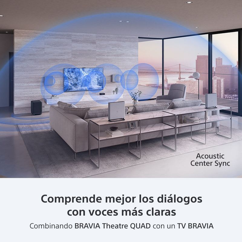 Sistema Home Theatre Sony BRAVIA Theatre Quad HT-A9M2 gris Bluetooth 5.2