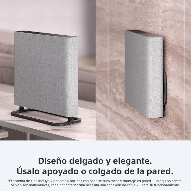 Sistema Home Theatre Sony BRAVIA Theatre Quad HT-A9M2 gris montaje en pared